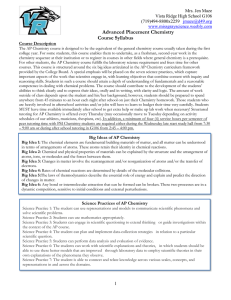 Advanced Placement Chemistry - Miss Gray's Superb Science Site