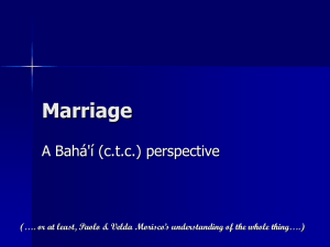 Bahai - Marriage