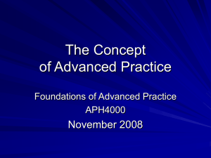 Concept analysis - foundationsofadvancedpractice