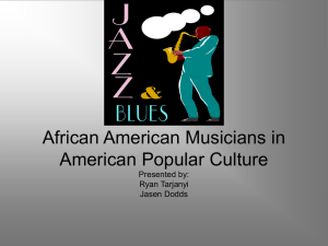 African American Musicians in American Popular Culture