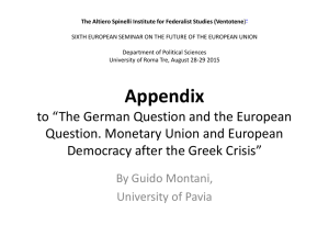 Appendix to *Either a German Europe or a European Democratic