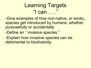 Invasive Species Lecture