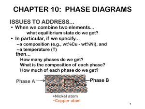 CHAPTER 10: PHASE DIAGRAMS