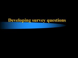 question development - University of Kentucky