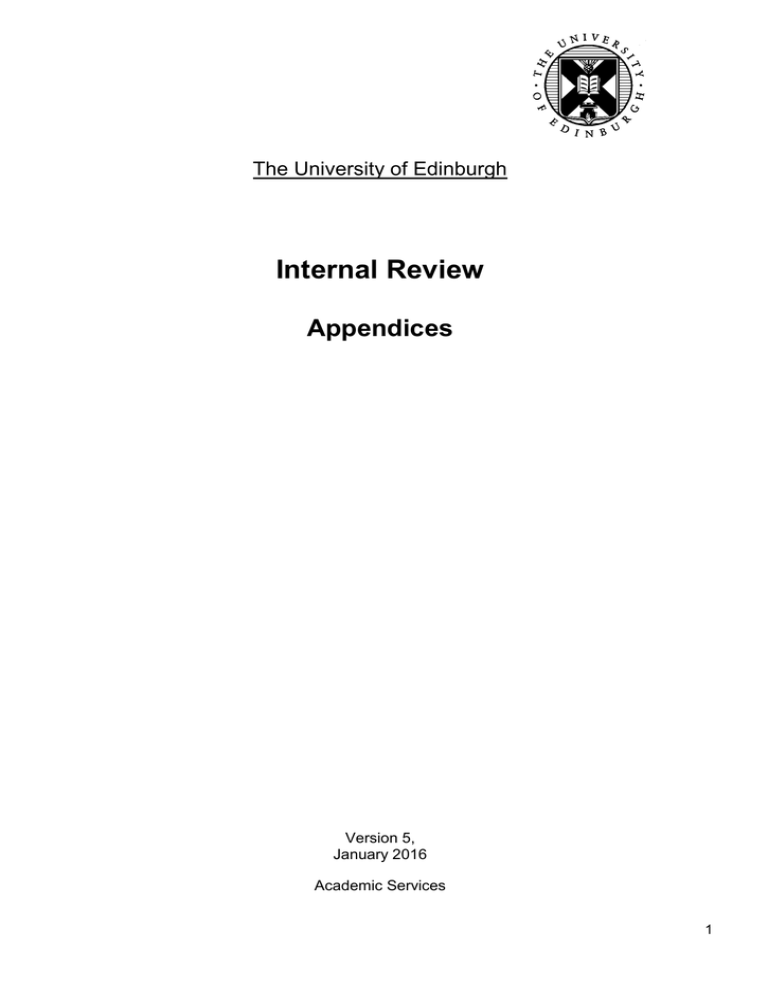 Examples Of Internal Review