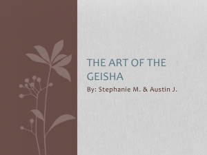 THE ART OF THE GEISHA