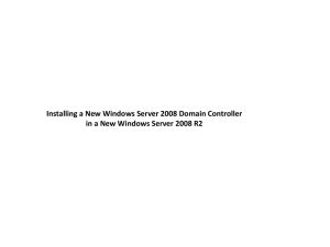 On the Completing the Active Directory Domain Services Installation