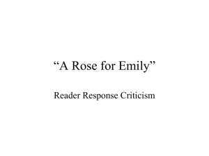 A Rose for Emily and Reader Response