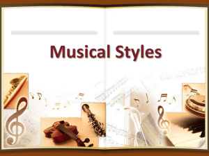 Musical Styles Lesson – music appreciation