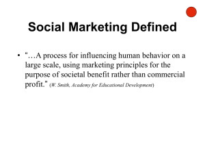 Social Marketing Defined