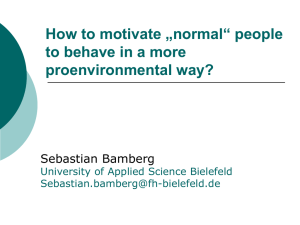 Stage Model of Self-regulated behavioral Change (SSBC, Bamberg