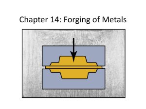 Chapter 14: Forging of metals