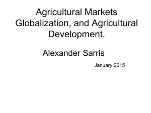 Trade and agric development