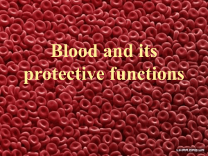 01 Blood and its protective functions