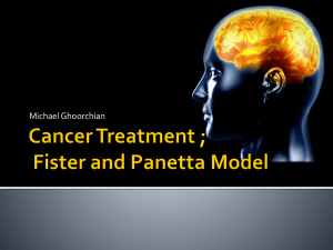 Cancer & Mathematical Modeling - Engineering School Class Web