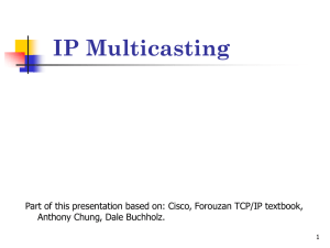IP Multicasting - DePaul University
