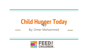 Child Hunger Today