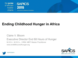 Ending Childhood Hunger in Africa