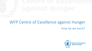 WFP - Centre of Excellence against Hunger