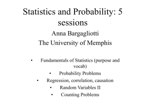 Statistics and Probability - Middle Tennessee State University