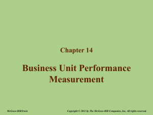Business Unit Performance Measurement
