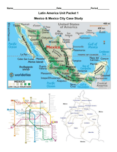 Latin America Packet 1 Mexico City case study