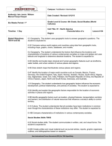 1 North America (Characteristics of a Region)