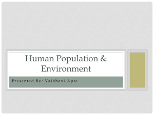 Human Population & Environment