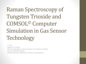 Raman Spectroscopy: Detection of Frequency Changes in Tungsten