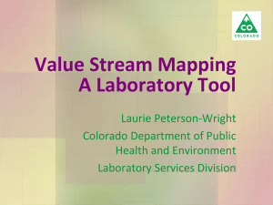 Value Stream Mapping, A Laboratory Tool