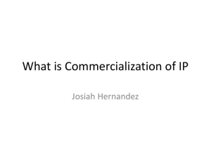 What is Commercialization of IP