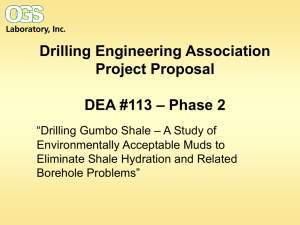 Drilling Engineering Association Project Proposal DEA #113