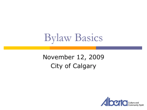 Mastering Bylaws - Federation of Calgary Communities