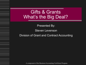 Gifts and Grants Sli.. - Program for Disability Research