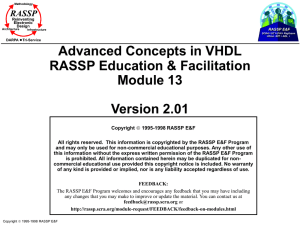 Advanced Concepts in VHDL