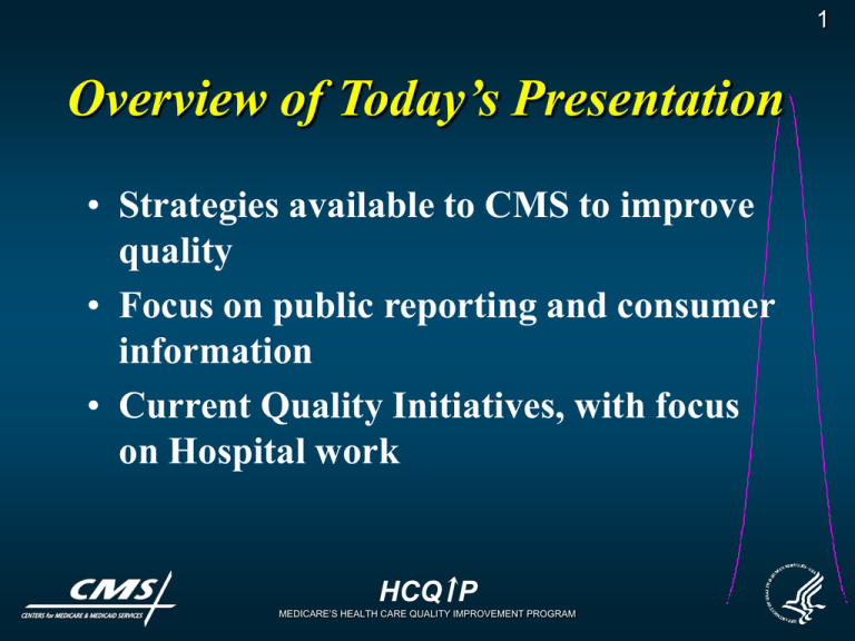 Center for medicare and medicaid services cms hospital quality initiative accenture website