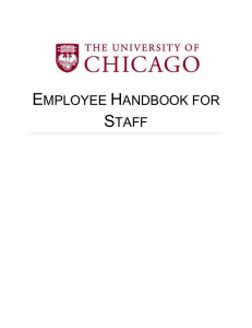 Employee Handbook for Staff - The University of Chicago Human