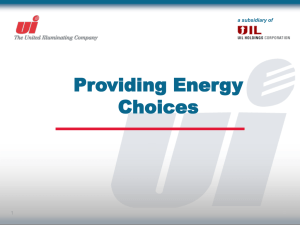 Providing Energy Choices Seminar Presentation