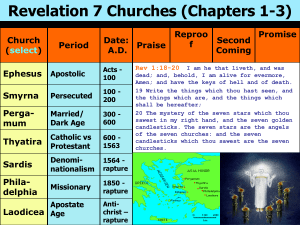 Laodicea - 3 1/ year Christian Tribulation period while the first 6 seals