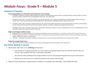 Grade 9 Module 5 Facilitator's Guide