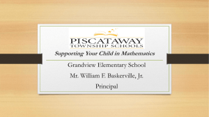 GO Math Parent Workshop - Grandview Elementary School