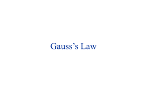 Gauss's law - UCF Physics