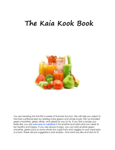 The Kaia Kook Book