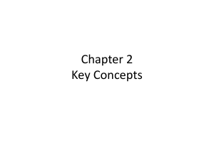 Chapter 2 key concepts