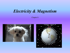 Chapter 8: Electricity & Magnetism