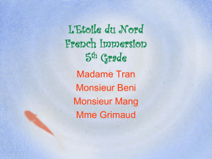L'Etoile du Nord French Immersion 5th Grade