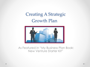 Creating A Strategic Growth Plan