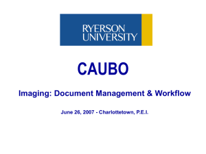 Document Management & Workflow June 26, 2007