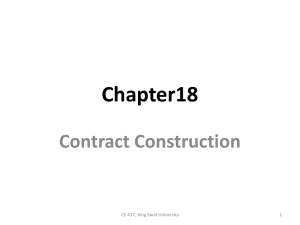 Chapter18 Contract Construction