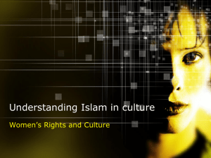 Understanding Islam in Culture